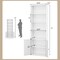 Costway 71" Farmhouse Bookcase with Doors with 6 Shelves & 2-Door Cabinet for Bedroom White/Black